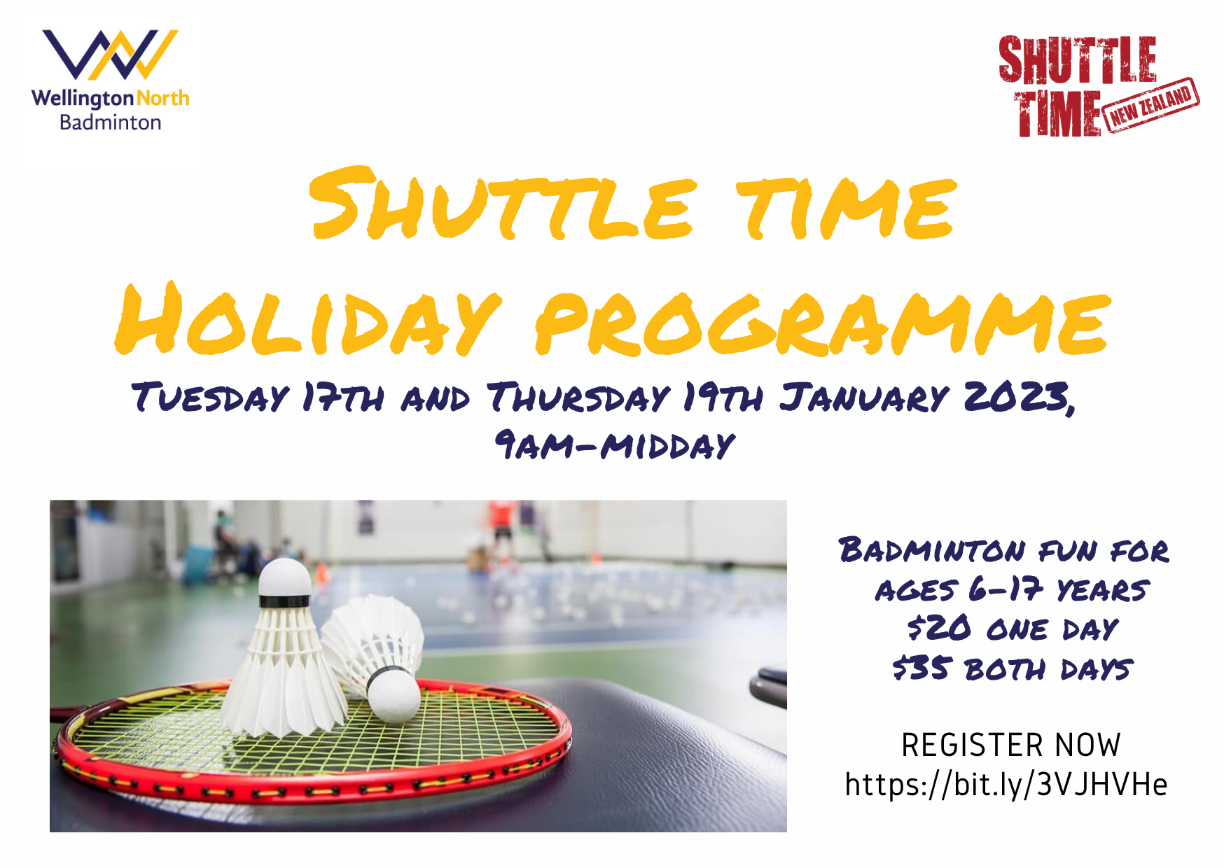 shuttle time holiday prog jan 23