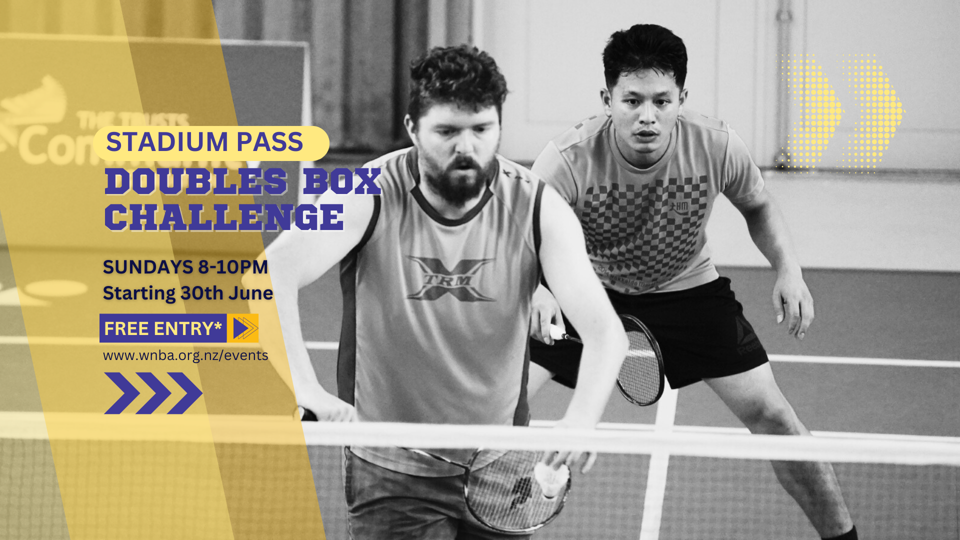 Stadium Pass - Doubles Box Challenge, Starting 30th June